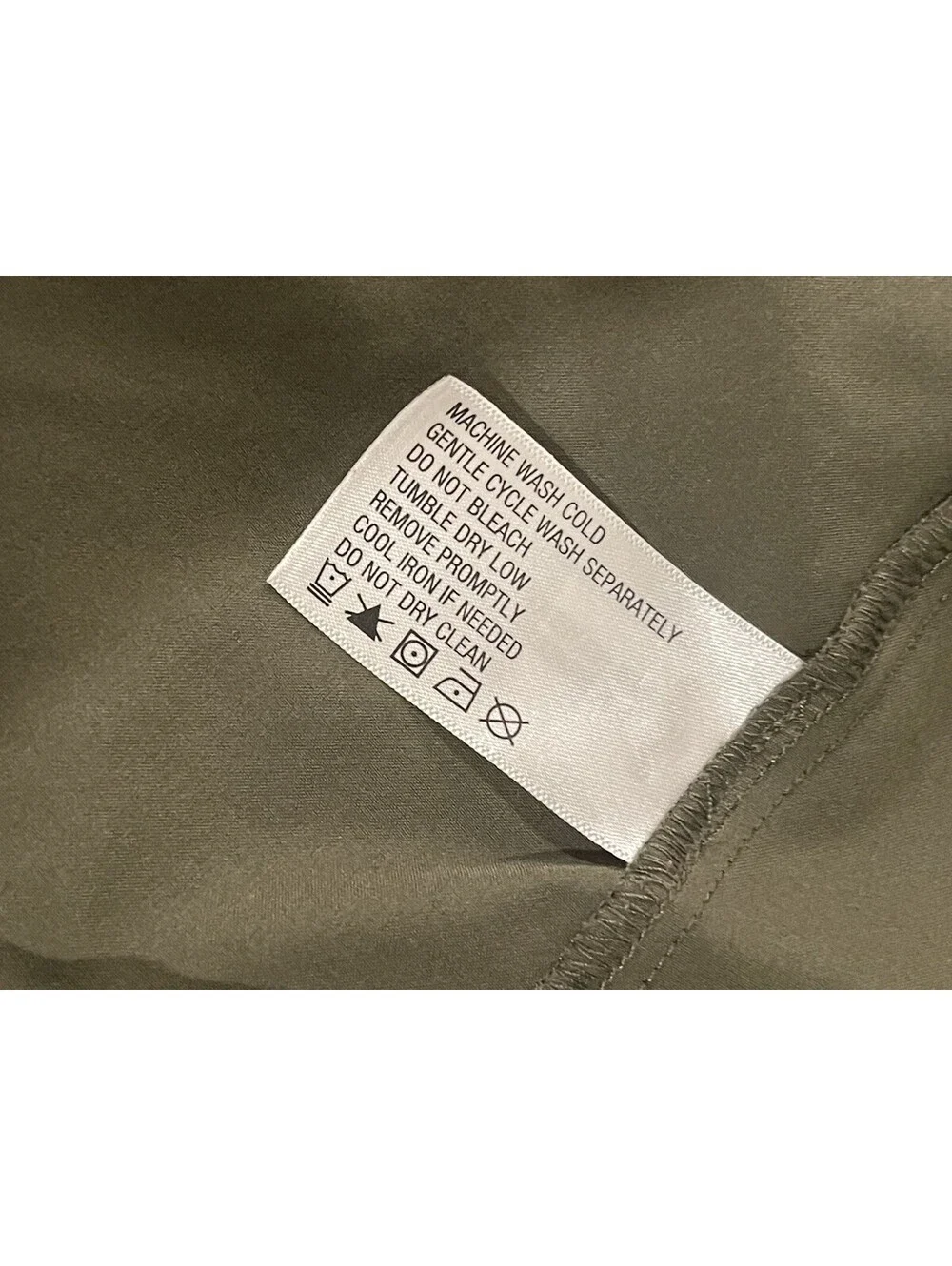 Orvis Women's S Oversized Cargo Dress with Drawstring and Pockets Olive Green